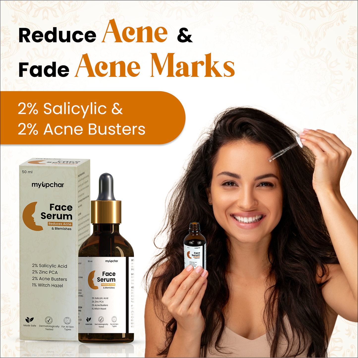 myUpchar Face Serum Reduces Acne and Blemishes
